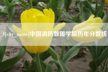 东海中国消防救援学院历年分数线