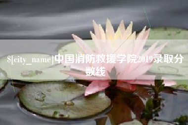 东海中国消防救援学院2019录取分数线