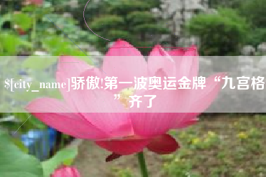 东海骄傲!第一波奥运金牌“九宫格”齐了