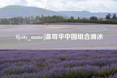 东海温哥华中国组合滑冰