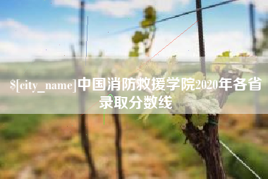 东海中国消防救援学院2020年各省录取分数线