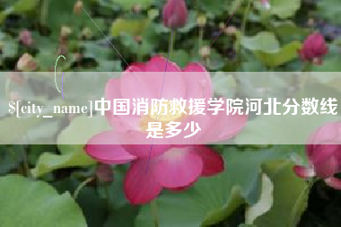 东海中国消防救援学院河北分数线是多少