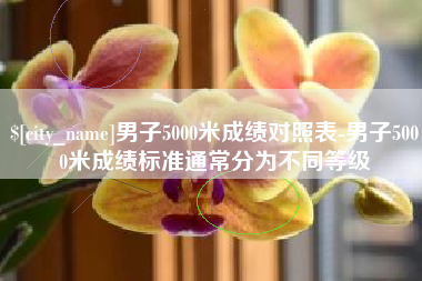 东海男子5000米成绩对照表-男子5000米成绩标准通常分为不同等级