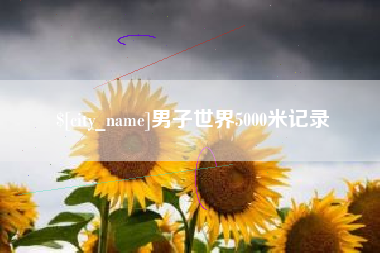 东海男子世界5000米记录