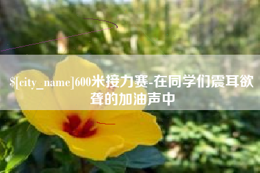 东海600米接力赛-在同学们震耳欲聋的加油声中