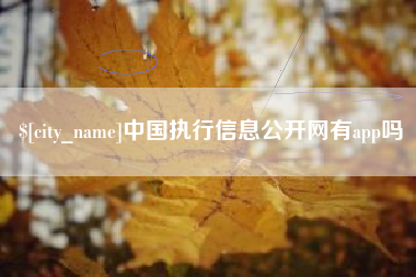 东海中国执行信息公开网有app吗