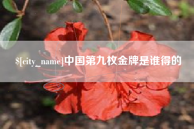 东海中国第九枚金牌是谁得的