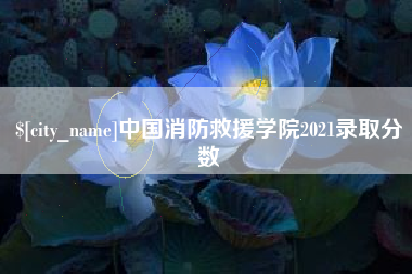 东海中国消防救援学院2021录取分数