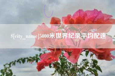 东海5000米世界纪录平均配速