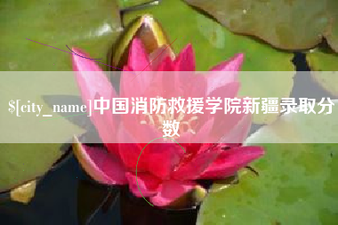 东海中国消防救援学院新疆录取分数