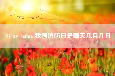 东海我国消防日是哪天几月几日