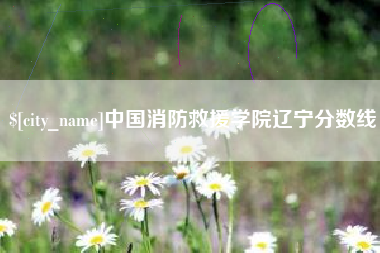 东海中国消防救援学院辽宁分数线