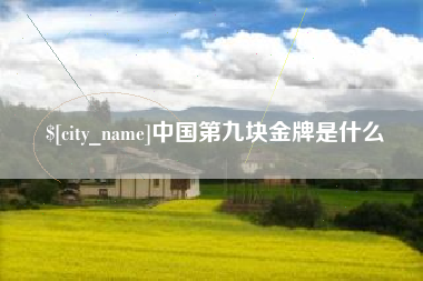 东海中国第九块金牌是什么