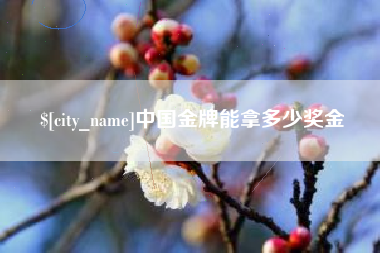 东海中国金牌能拿多少奖金