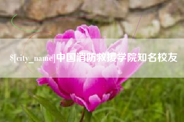 东海中国消防救援学院知名校友