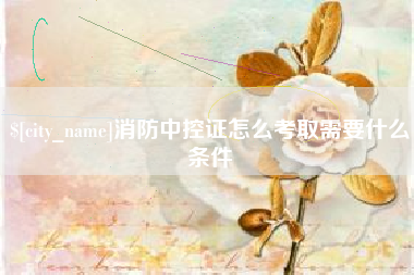 东海消防中控证怎么考取需要什么条件