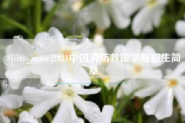 东海2021中国消防救援学院招生简章