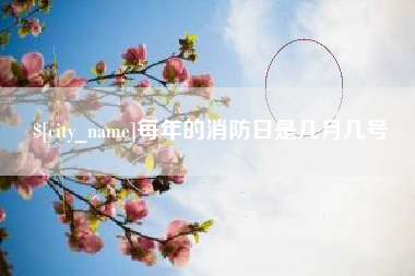 东海每年的消防日是几月几号