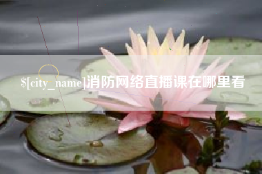 东海消防网络直播课在哪里看