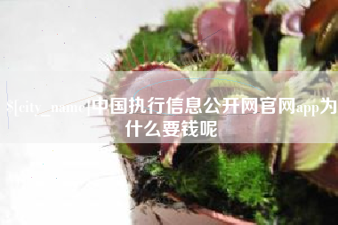 东海中国执行信息公开网官网app为什么要钱呢