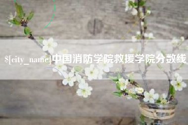 东海中国消防学院救援学院分数线